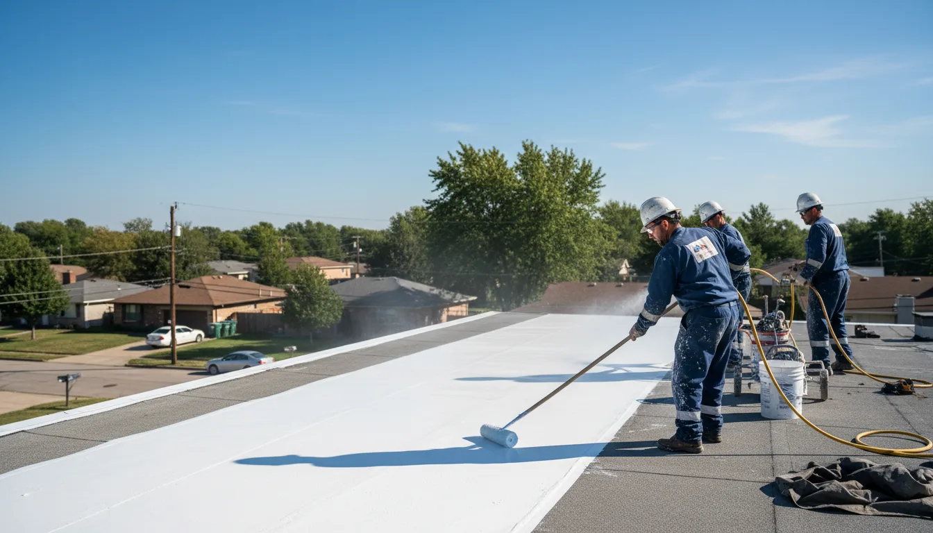 Commercial roof coating in Wayland, MO near me